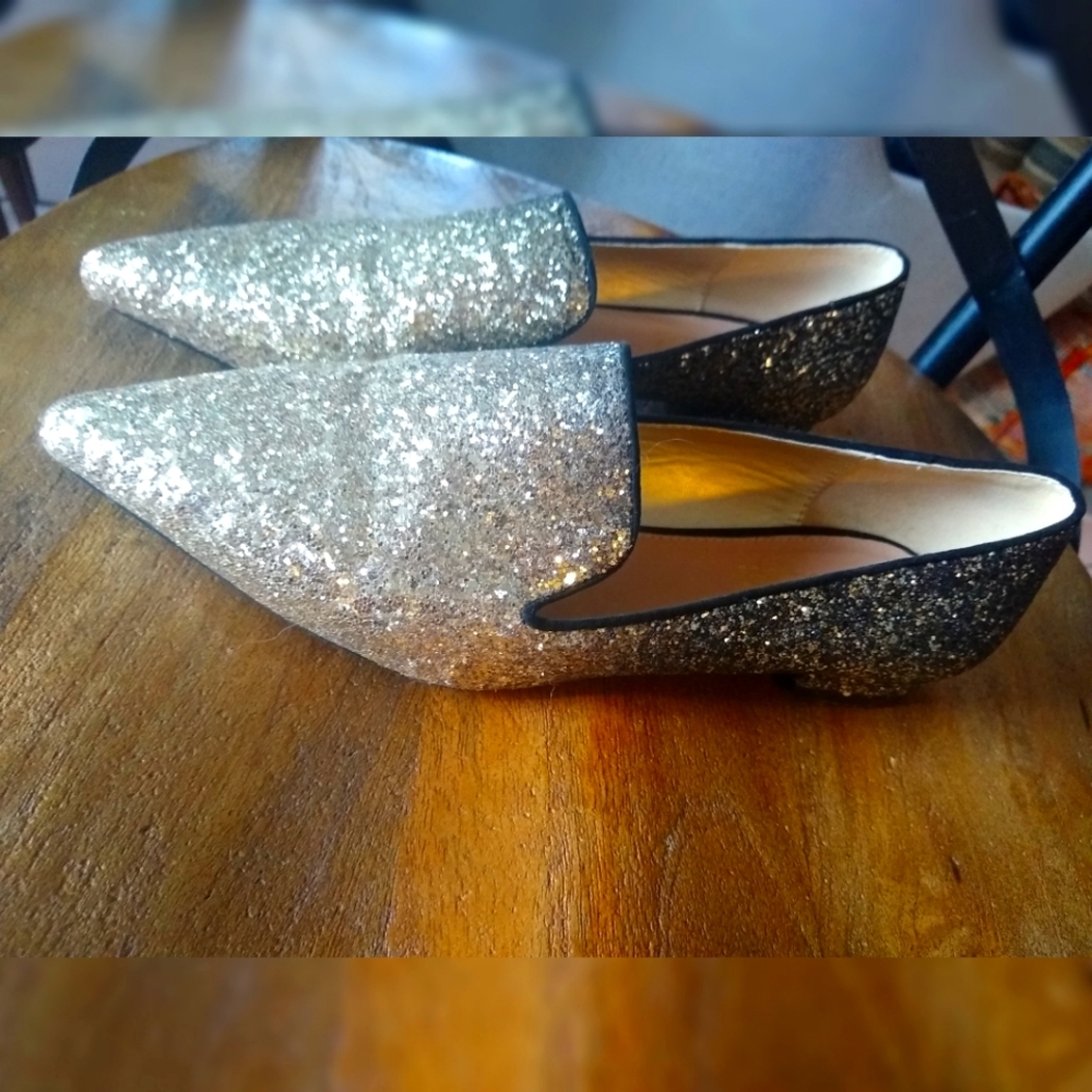 Women's ombre glitter lofers